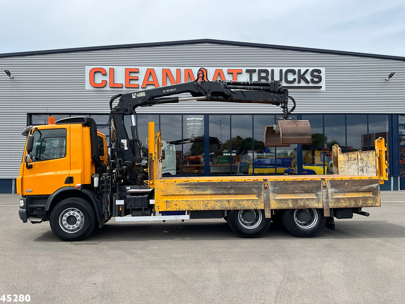 DAF FAT 75 CF 340 6x4 Manual Full steel Hiab 16 Tonmeter laadkraan - Volquete camión, Camión grúa: foto 5 DAF FAT 75 CF 340 6x4 Manual Full steel Hiab 16 Tonmeter laadkraan - Volquete camión, Camión grúa: foto 5