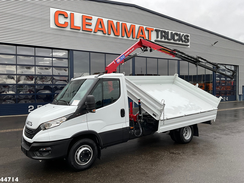 Iveco Daily 72C18 HMF laadkraan 3,4 Tonmeter laadkraan + Meiller 3-zijdige kipper New & Unused!! - Volquete camión, Camión grúa: foto 2 Iveco Daily 72C18 HMF laadkraan 3,4 Tonmeter laadkraan + Meiller 3-zijdige kipper New & Unused!! - Volquete camión, Camión grúa: foto 2