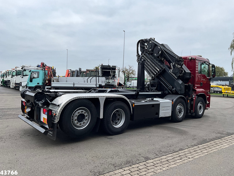 MAN TGS 35.480 8x4H Euro 6 HMF 40 Tonmeter laadkraan + Fly-Jib - Multibasculante camión, Camión grúa: foto 4 MAN TGS 35.480 8x4H Euro 6 HMF 40 Tonmeter laadkraan + Fly-Jib - Multibasculante camión, Camión grúa: foto 4