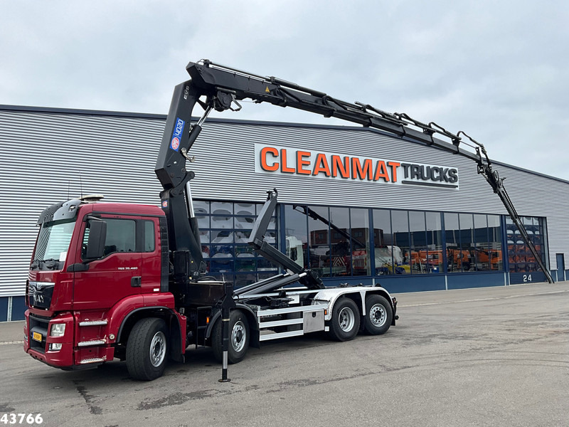 MAN TGS 35.480 8x4H Euro 6 HMF 40 Tonmeter laadkraan + Fly-Jib - Multibasculante camión, Camión grúa: foto 1 MAN TGS 35.480 8x4H Euro 6 HMF 40 Tonmeter laadkraan + Fly-Jib - Multibasculante camión, Camión grúa: foto 1