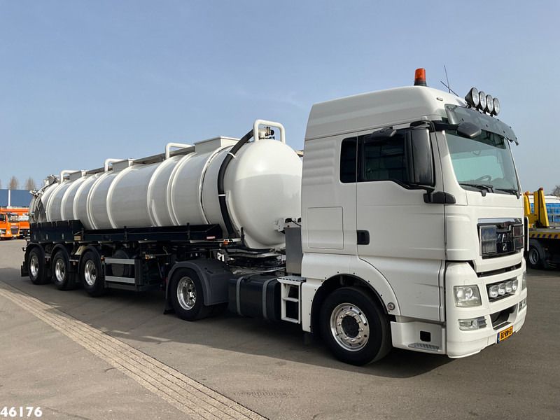 MAN TGX 18.400 ADR trekker + Burg met Bekker LaGram Vacuüm ADR opbouw 30m³ - Limpieza de alcantarillado: foto 3 MAN TGX 18.400 ADR trekker + Burg met Bekker LaGram Vacuüm ADR opbouw 30m³ - Limpieza de alcantarillado: foto 3