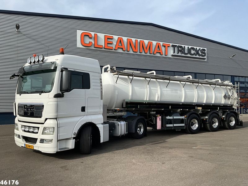 MAN TGX 18.400 ADR trekker + Burg met Bekker LaGram Vacuüm ADR opbouw 30m³ - Limpieza de alcantarillado: foto 1 MAN TGX 18.400 ADR trekker + Burg met Bekker LaGram Vacuüm ADR opbouw 30m³ - Limpieza de alcantarillado: foto 1