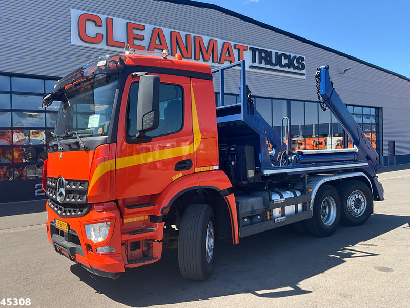 Mercedes-Benz Arocs 2536 Euro 6 Meiler 16 Ton's portaalarmsysteem - Portacontenedor de cadenas camión: foto 1 Mercedes-Benz Arocs 2536 Euro 6 Meiler 16 Ton's portaalarmsysteem - Portacontenedor de cadenas camión: foto 1