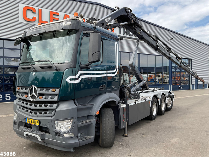 Mercedes-Benz Arocs 3251 8x4 Euro 6 Hiab 28 Tonmeter laadkraan - Multibasculante camión, Camión grúa: foto 1 Mercedes-Benz Arocs 3251 8x4 Euro 6 Hiab 28 Tonmeter laadkraan - Multibasculante camión, Camión grúa: foto 1