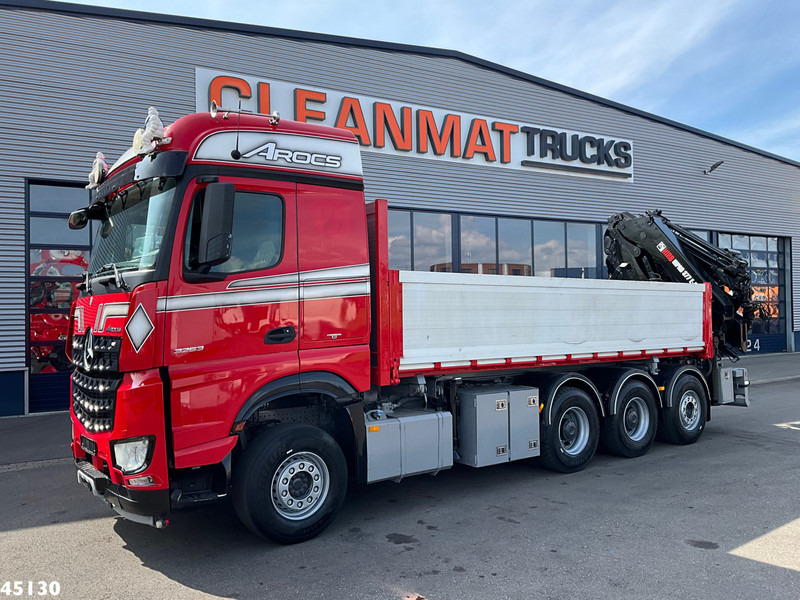 Mercedes-Benz Arocs 3263 8x4 Hiab 37 Tonmeter laadkraan + Fly-Jib - Volquete camión, Camión grúa: foto 4 Mercedes-Benz Arocs 3263 8x4 Hiab 37 Tonmeter laadkraan + Fly-Jib - Volquete camión, Camión grúa: foto 4