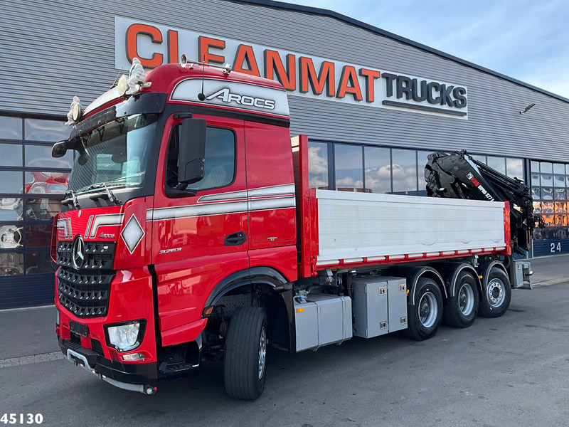 Mercedes-Benz Arocs 3263 8x4 Hiab 37 Tonmeter laadkraan + Fly-Jib - Volquete camión, Camión grúa: foto 3 Mercedes-Benz Arocs 3263 8x4 Hiab 37 Tonmeter laadkraan + Fly-Jib - Volquete camión, Camión grúa: foto 3