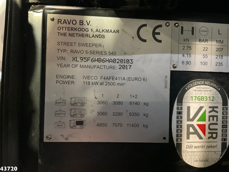 Barredora vial Ravo 540 STH Euro 6 with 3-rd brush: foto 16 Barredora vial Ravo 540 STH Euro 6 with 3-rd brush: foto 16