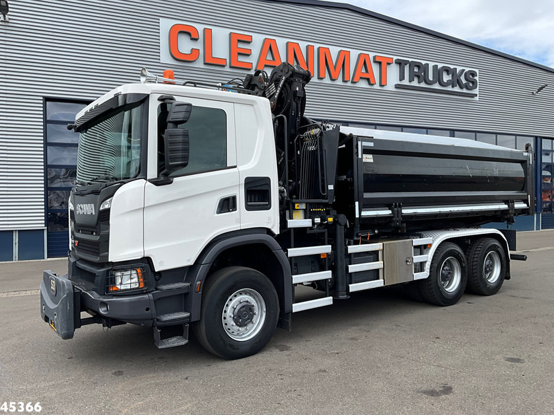 Scania G 410 6x6 Euro 6 Palfinger 17 Tonmeter Z-kraan - Volquete camión, Camión grúa: foto 3 Scania G 410 6x6 Euro 6 Palfinger 17 Tonmeter Z-kraan - Volquete camión, Camión grúa: foto 3