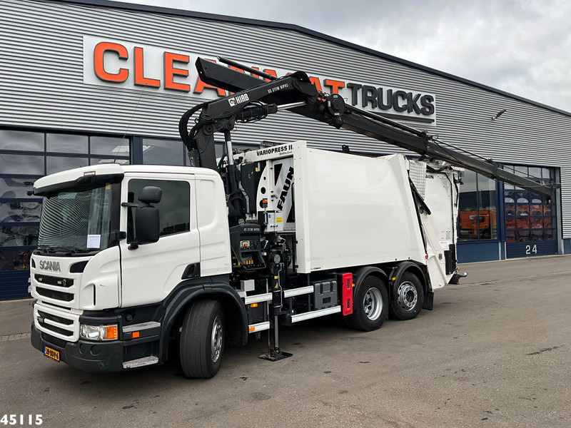 Scania P 250 Euro 6 Hiab 21 Tonmeter laadkraan Just 146.000 km! - Camión de basura: foto 1 Scania P 250 Euro 6 Hiab 21 Tonmeter laadkraan Just 146.000 km! - Camión de basura: foto 1
