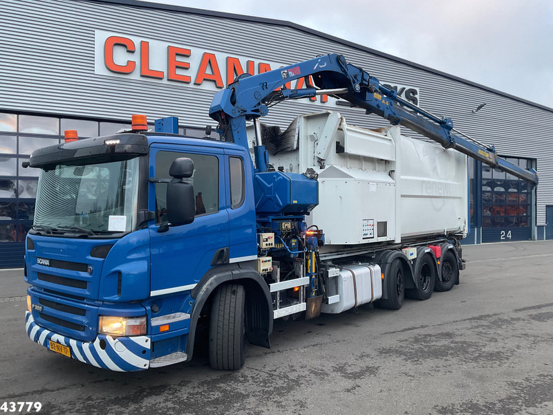 Scania P 360 8x2 Hiab 21 Tonmeter laadkraan - Multibasculante camión, Camión grúa: foto 1 Scania P 360 8x2 Hiab 21 Tonmeter laadkraan - Multibasculante camión, Camión grúa: foto 1