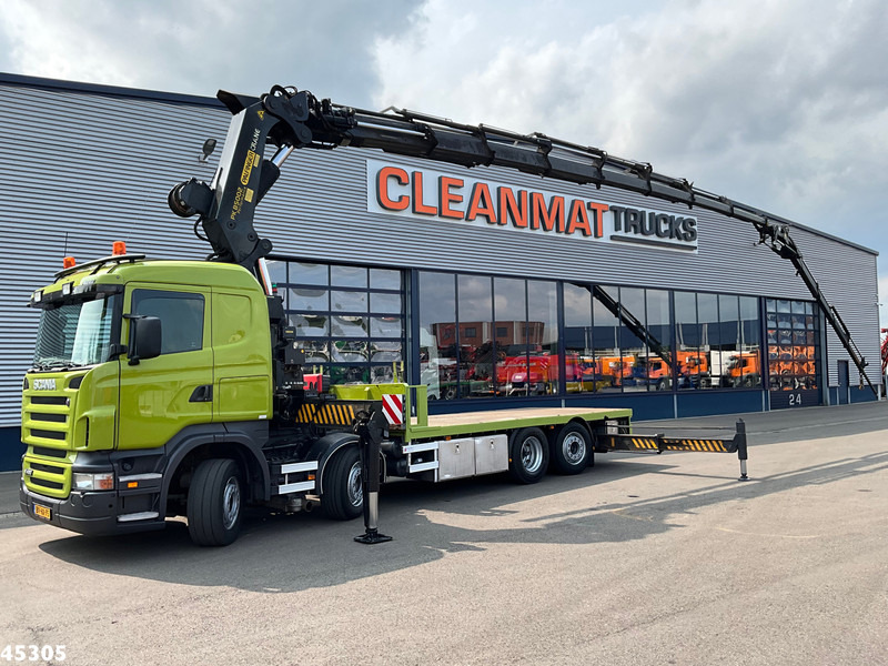 Scania R 420 8x2 manual Palfinger 85 Tonmeter laadkraan + Fly-Jib - Camión grúa: foto 1 Scania R 420 8x2 manual Palfinger 85 Tonmeter laadkraan + Fly-Jib - Camión grúa: foto 1