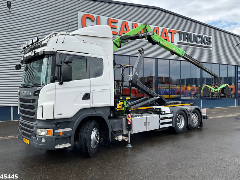 Scania R 440 Euro 6 Retarder Fassi 16 Tonmeter Z-kraan (bouwjaar 2018) - Multibasculante camión, Camión grúa: foto 1 Scania R 440 Euro 6 Retarder Fassi 16 Tonmeter Z-kraan (bouwjaar 2018) - Multibasculante camión, Camión grúa: foto 1