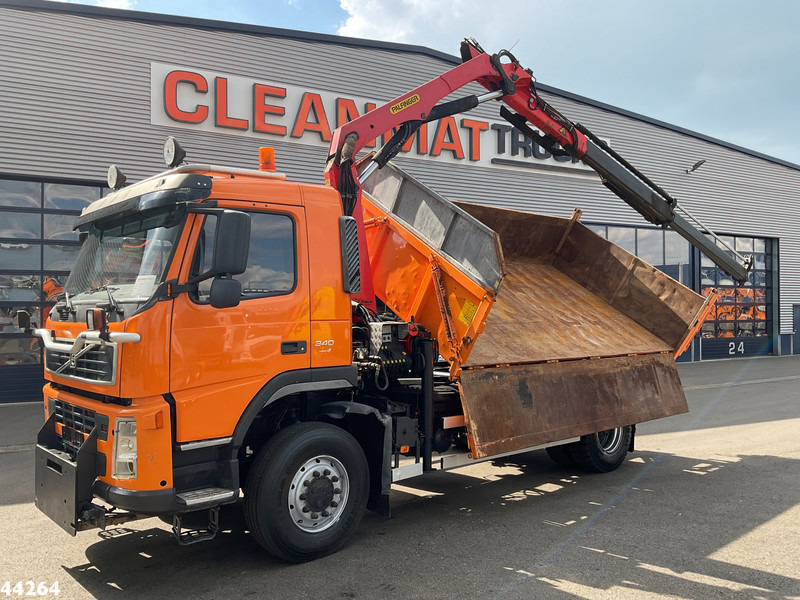 Volvo FM 340 4x4 Palfinger 10 Tonmeter laadkraan Manual Full steel - Volquete camión, Camión grúa: foto 1 Volvo FM 340 4x4 Palfinger 10 Tonmeter laadkraan Manual Full steel - Volquete camión, Camión grúa: foto 1
