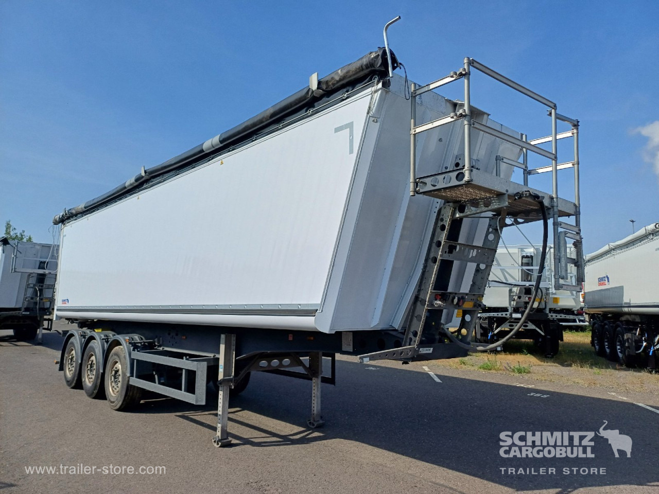 Volquete semirremolque SCHMITZ Auflieger Kipper Alukastenmulde 52m³: foto 1
