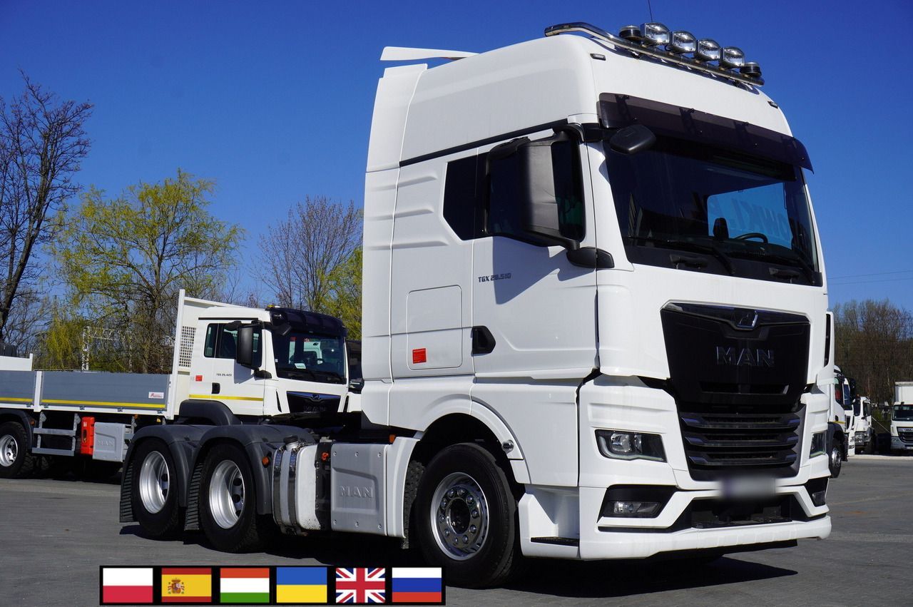 MAN TGX 28.510 6x2 / Sleeper cab / NEW tires / GVW 65 t - Cabeza tractora: foto 1 MAN TGX 28.510 6x2 / Sleeper cab / NEW tires / GVW 65 t - Cabeza tractora: foto 1