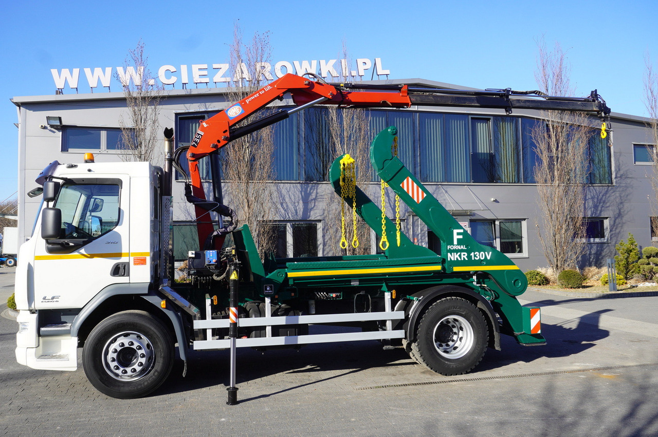 DAF LF 18.310 E6 / Skip loader Fornal NKR 130V / HDS HMF 735 K2 / Manual gearbox - Multibasculante camión, Camión grúa: foto 4 DAF LF 18.310 E6 / Skip loader Fornal NKR 130V / HDS HMF 735 K2 / Manual gearbox - Multibasculante camión, Camión grúa: foto 4