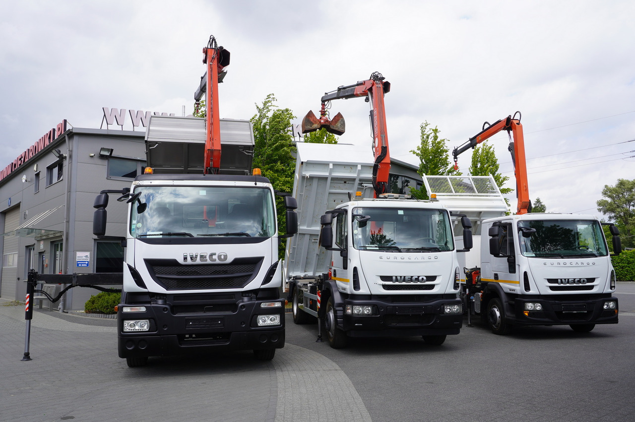 IVECO Stralis 310 E6 / NEW 3-sided tipper / Fassi F135 crane with remote control - Volquete camión, Camión grúa: foto 3 IVECO Stralis 310 E6 / NEW 3-sided tipper / Fassi F135 crane with remote control - Volquete camión, Camión grúa: foto 3