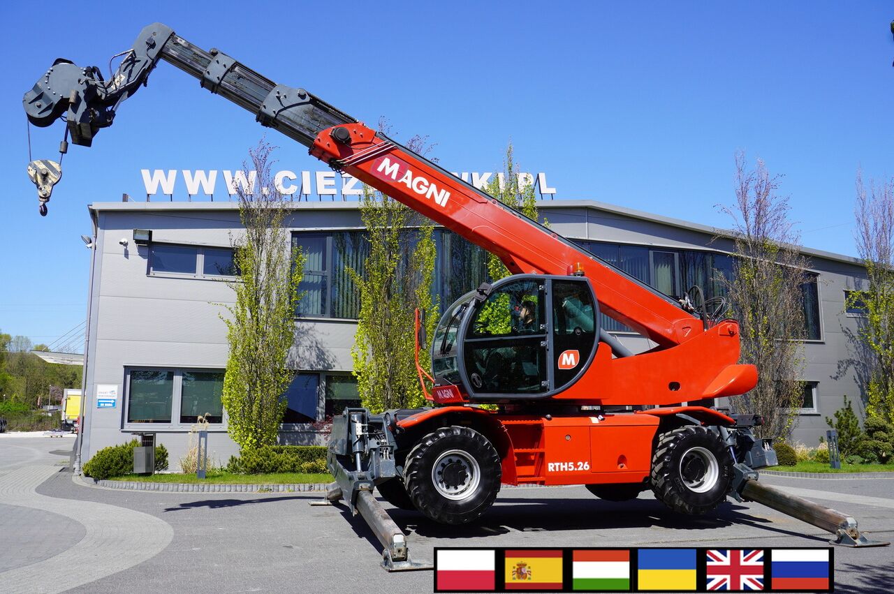 MAGNI RTH 5.26 telescopic loader / Range 26 m / load cap 5000 kg / Remote control - Cargadora de ruedas telescópica: foto 1 MAGNI RTH 5.26 telescopic loader / Range 26 m / load cap 5000 kg / Remote control - Cargadora de ruedas telescópica: foto 1