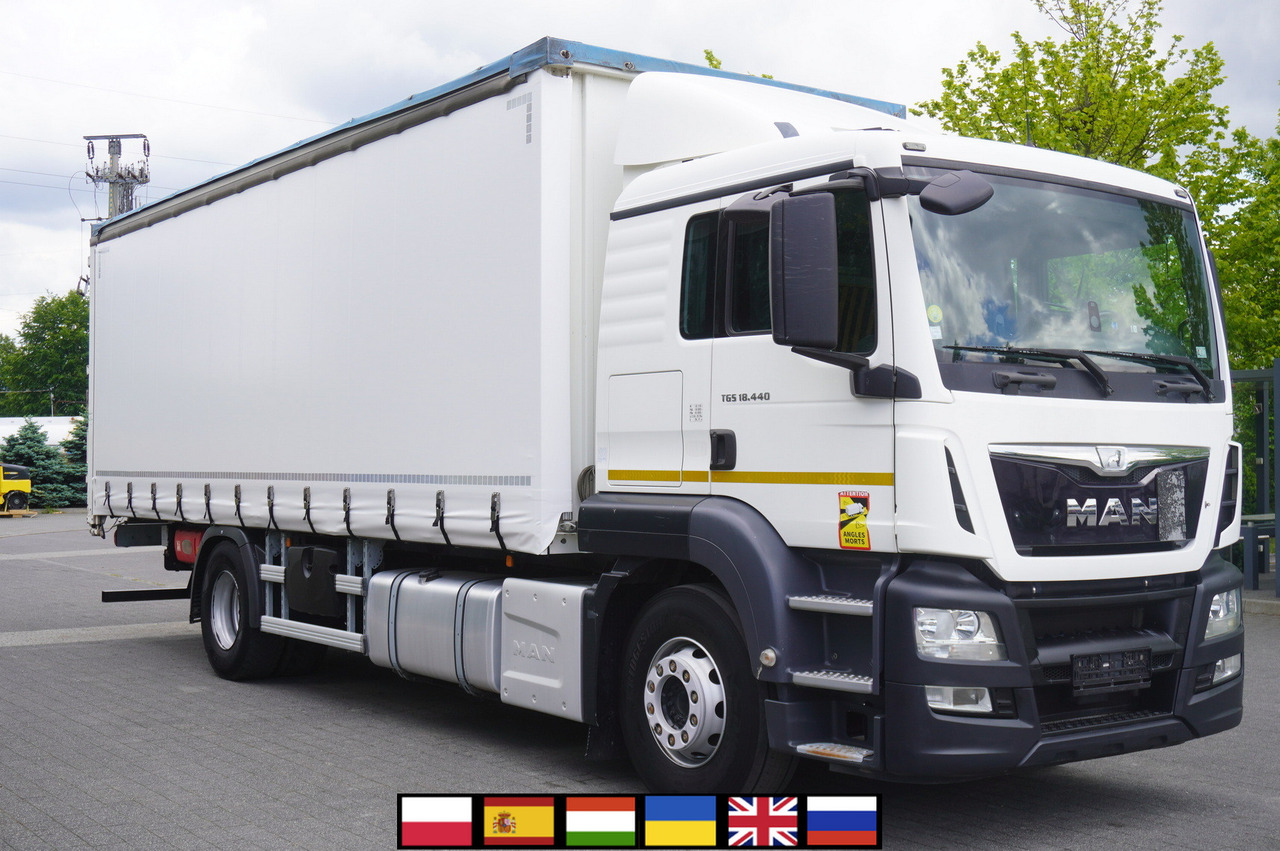 MAN TGS 18.440 / 19 EPAL curtainsider / Sleeper cab - Camión lona: foto 1 MAN TGS 18.440 / 19 EPAL curtainsider / Sleeper cab - Camión lona: foto 1