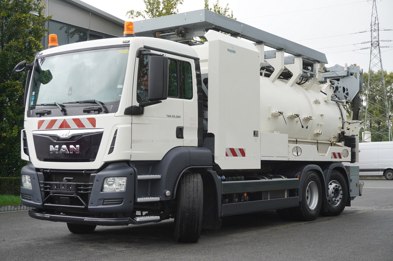 MAN TGS 26.360 E6 / RIVARD sewage cleaner 18 m3 / 90 tho. km / steering axle / 2 units - Limpieza de alcantarillado: foto 2 MAN TGS 26.360 E6 / RIVARD sewage cleaner 18 m3 / 90 tho. km / steering axle / 2 units - Limpieza de alcantarillado: foto 2