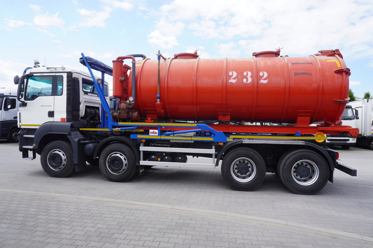 MAN TGS 35.400 8 × 4 E5 / HYVA HOOK LIFT 32.56 SE / Septic barrel 13000 L - Cuba de purín: foto 4 MAN TGS 35.400 8 × 4 E5 / HYVA HOOK LIFT 32.56 SE / Septic barrel 13000 L - Cuba de purín: foto 4