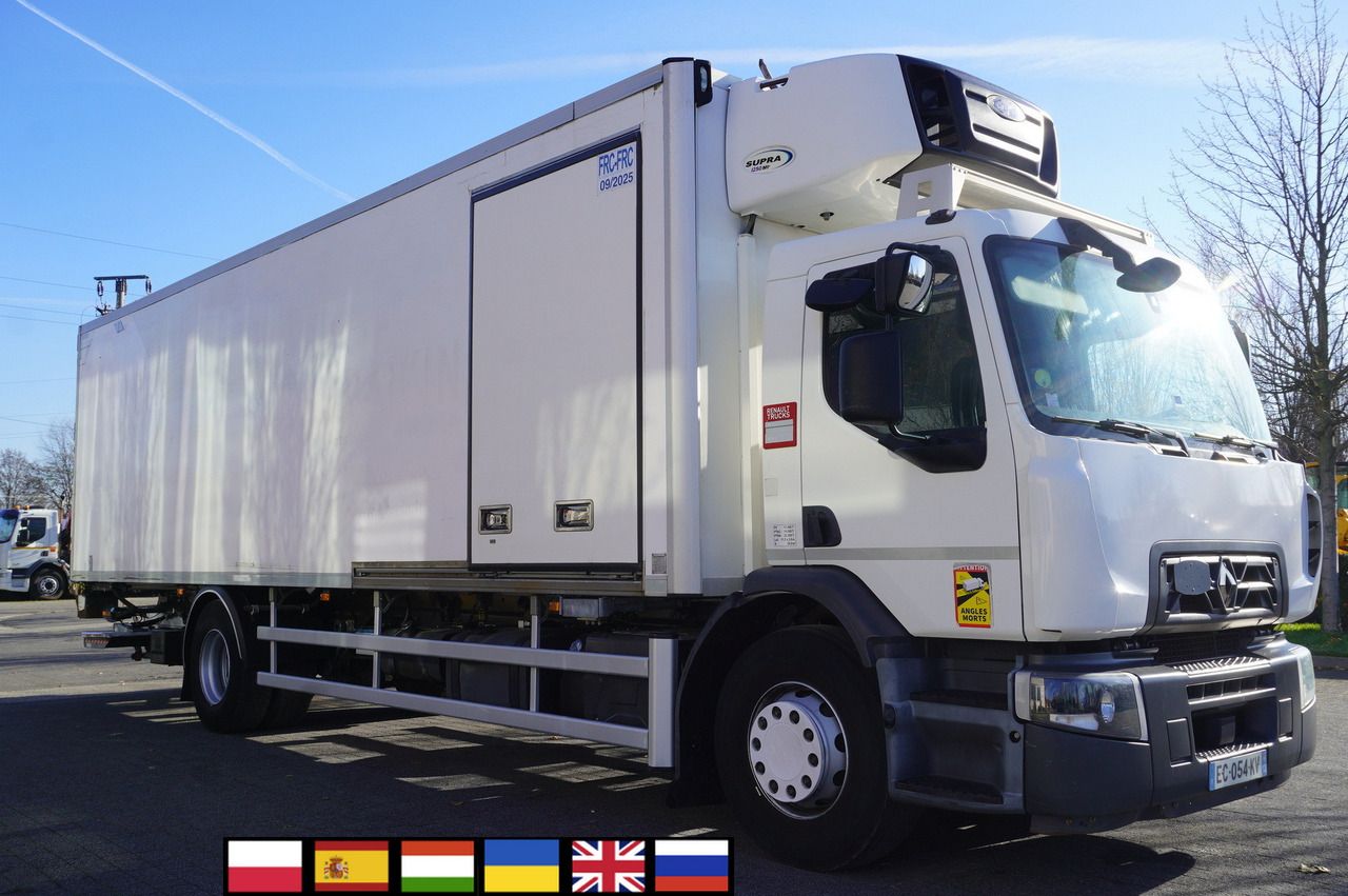 RENAULT D19 Wide 4x2 E6 / Lamberet 22 EPAL refrigerator / Multitemperature / Carrier Supra 1250 MT - Frigorífico camión: foto 1 RENAULT D19 Wide 4x2 E6 / Lamberet 22 EPAL refrigerator / Multitemperature / Carrier Supra 1250 MT - Frigorífico camión: foto 1