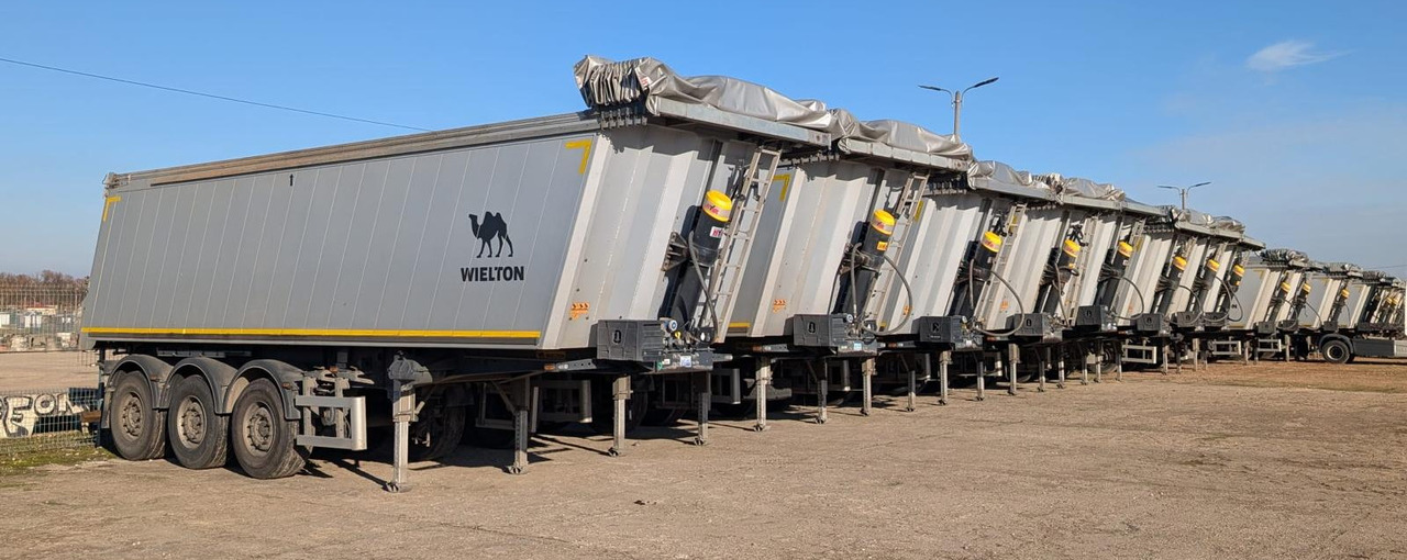 WIELTON NW-3 / weight 6.2 t / capacity 38m3 / Electrically folded roof / Teflon / 20 units, 2022 - Volquete semirremolque: foto 1 WIELTON NW-3 / weight 6.2 t / capacity 38m3 / Electrically folded roof / Teflon / 20 units, 2022 - Volquete semirremolque: foto 1