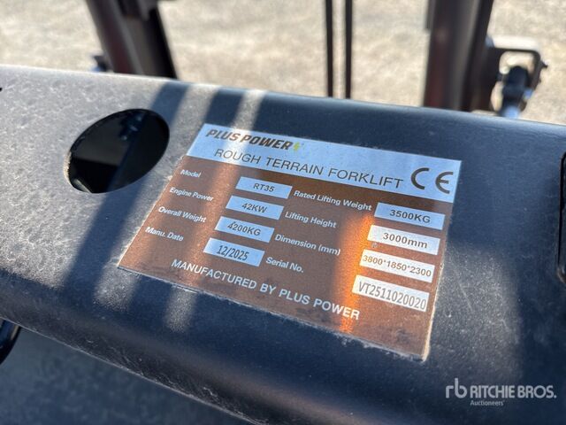 2025 Plus Power RT35 (Unused) Rough Terrain Forklift - Carretilla todo terreno: foto 5 2025 Plus Power RT35 (Unused) Rough Terrain Forklift - Carretilla todo terreno: foto 5