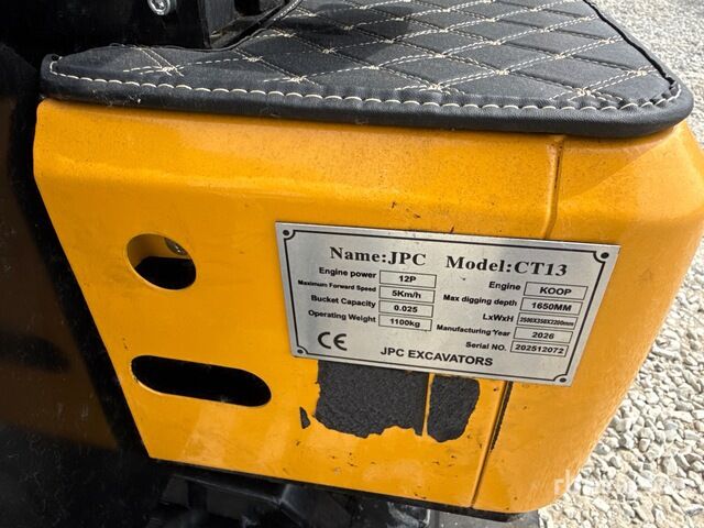 2026 JPC CT13 (Unused) Mini Excavator: <6.6t - Miniexcavadora: foto 5 2026 JPC CT13 (Unused) Mini Excavator: <6.6t - Miniexcavadora: foto 5
