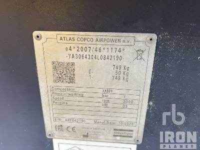 ATLAS COPCO XAS 88 - Compresor de aire: foto 5 ATLAS COPCO XAS 88 - Compresor de aire: foto 5