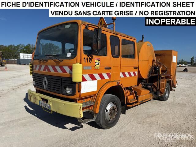 1986 Renault S130 Rincheval 2000 L on 4x2 Crew Ca ... Asphalt Distributor Truck - Distribuidor de asfalto: foto 1 1986 Renault S130 Rincheval 2000 L on 4x2 Crew Ca ... Asphalt Distributor Truck - Distribuidor de asfalto: foto 1