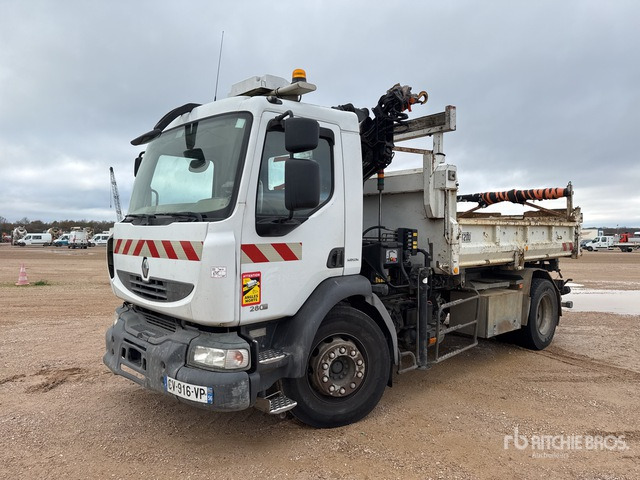 2007 Renault Midlum 280DXi 2007 Hiab 088 HIDUO 2700 kg on ... Dump Truck with Crane - Volquete camión: foto 1 2007 Renault Midlum 280DXi 2007 Hiab 088 HIDUO 2700 kg on ... Dump Truck with Crane - Volquete camión: foto 1