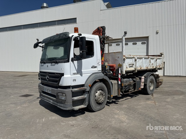 2008 Mercedes Axor 1833 2008 Palfinger PK15500 6100 kg ... Dump Truck with Crane - Volquete camión, Camión grúa: foto 2 2008 Mercedes Axor 1833 2008 Palfinger PK15500 6100 kg ... Dump Truck with Crane - Volquete camión, Camión grúa: foto 2