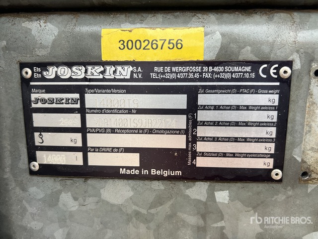 2009 Joskin 14000TS 6 m Liquid T/A Tonne A Lisier 2 ... Liquid Manure Spreader - Esparcidor de estiércol: foto 3 2009 Joskin 14000TS 6 m Liquid T/A Tonne A Lisier 2 ... Liquid Manure Spreader - Esparcidor de estiércol: foto 3