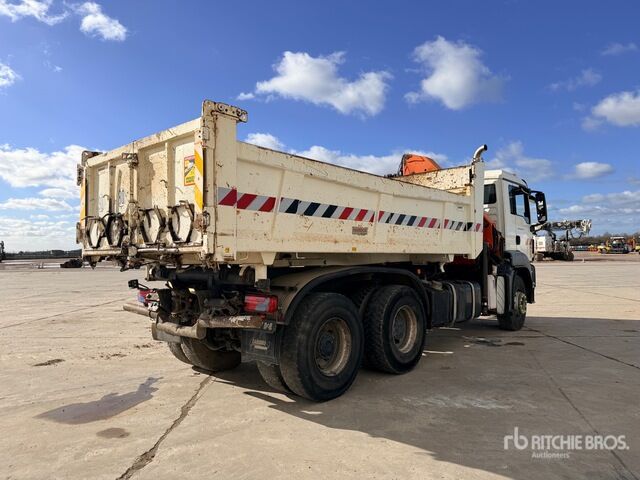 2009 MAN TGS33.440 2009 Palfinger PK15500 6100 kg ... Dump Truck with Crane - Volquete camión: foto 4 2009 MAN TGS33.440 2009 Palfinger PK15500 6100 kg ... Dump Truck with Crane - Volquete camión: foto 4