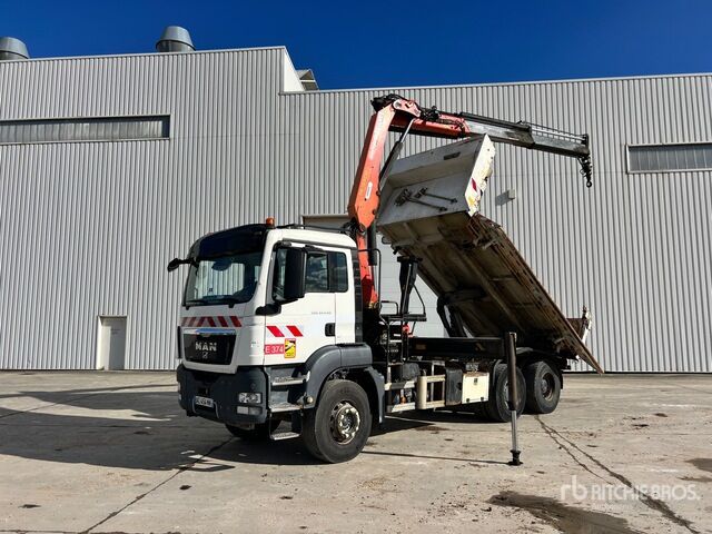 2009 MAN TGS33.440 2009 Palfinger PK15500 6100 kg ... Dump Truck with Crane - Volquete camión: foto 2 2009 MAN TGS33.440 2009 Palfinger PK15500 6100 kg ... Dump Truck with Crane - Volquete camión: foto 2