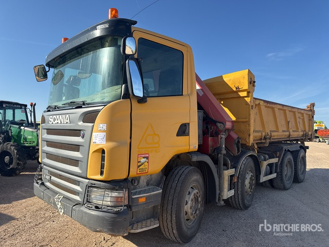 2009 Scania G420 2008 HMF 1720K2 3610 kg Articul ... Dump Truck with Crane - Volquete camión, Camión grúa: foto 2 2009 Scania G420 2008 HMF 1720K2 3610 kg Articul ... Dump Truck with Crane - Volquete camión, Camión grúa: foto 2