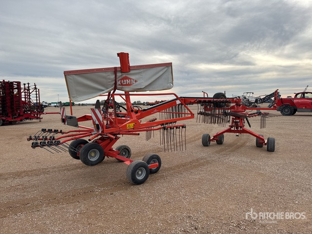 2012 Kuhn GA 7932 7.9 m Semi-Mount 2 Rotor Andaineur Hay Rake - Henificadora: foto 3 2012 Kuhn GA 7932 7.9 m Semi-Mount 2 Rotor Andaineur Hay Rake - Henificadora: foto 3