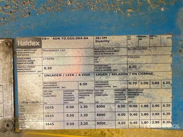 2015 Montracon 13.56 m T/A Flatbed Trailer - Remolque plataforma/ Caja abierta: foto 3 2015 Montracon 13.56 m T/A Flatbed Trailer - Remolque plataforma/ Caja abierta: foto 3