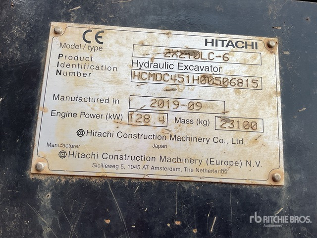 2019 Hitachi ZX210LC-6 Tracked Excavator - Excavadora de cadenas: foto 2 2019 Hitachi ZX210LC-6 Tracked Excavator - Excavadora de cadenas: foto 2