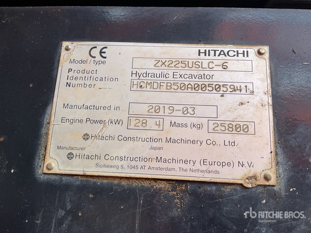 2019 Hitachi ZX225USLC-6 Tracked Excavator - Excavadora de cadenas: foto 3 2019 Hitachi ZX225USLC-6 Tracked Excavator - Excavadora de cadenas: foto 3