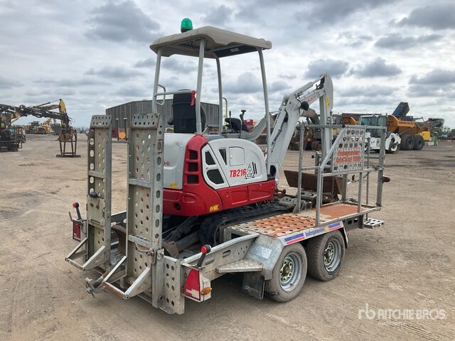 2020 Takeuchi TB216 C/W Indespension Utility Traile ... Mini Excavator: <6.6t - Miniexcavadora: foto 3 2020 Takeuchi TB216 C/W Indespension Utility Traile ... Mini Excavator: <6.6t - Miniexcavadora: foto 3