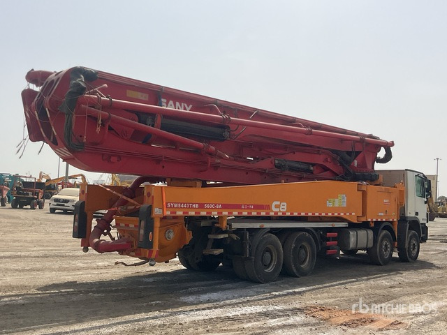 2020 Mercedes-Benz Actros 4143 2020 Sany SYM5449THBE 56 m on 8 ... Concrete Pump Truck - Bomba de hormigón: foto 4 2020 Mercedes-Benz Actros 4143 2020 Sany SYM5449THBE 56 m on 8 ... Concrete Pump Truck - Bomba de hormigón: foto 4