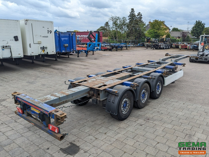 Krone SDC 27 3-Assen SAF - Lift as - Schijfremmen - Achterschuiver - 20 2x20FT/30/40FT - Portacontenedore/ Intercambiable semirremolque: foto 2 Krone SDC 27 3-Assen SAF - Lift as - Schijfremmen - Achterschuiver - 20 2x20FT/30/40FT - Portacontenedore/ Intercambiable semirremolque: foto 2