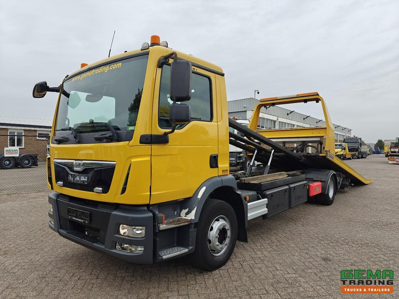 MAN TGM 15.290 4x2 Dagcabine (3 pl) Euro6 - Jige Simplex 6T5 + Lier 3.5T + Bril 3000kg - Grua de remolque autos: foto 1 MAN TGM 15.290 4x2 Dagcabine (3 pl) Euro6 - Jige Simplex 6T5 + Lier 3.5T + Bril 3000kg - Grua de remolque autos: foto 1