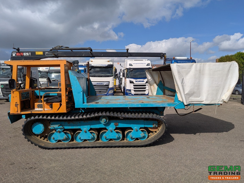 Dúmper Morooka MST-1100 Rupsdumper / Werktuigdrager - Platte kiepbak + Hiab 026 T3 Kraan - Komatsu 6Cil: foto 12