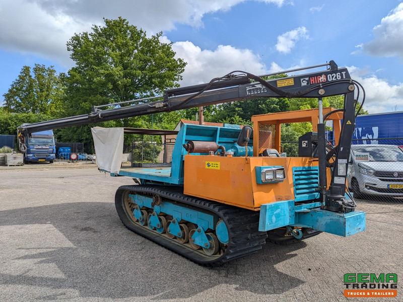 Dúmper Morooka MST-1100 Rupsdumper / Werktuigdrager - Platte kiepbak + Hiab 026 T3 Kraan - Komatsu 6Cil: foto 5