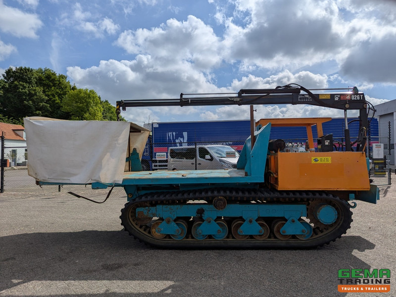 Dúmper Morooka MST-1100 Rupsdumper / Werktuigdrager - Platte kiepbak + Hiab 026 T3 Kraan - Komatsu 6Cil: foto 11