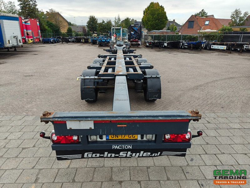 Portacontenedore/ Intercambiable semirremolque Pacton ET3 3-Assen SAF - MULTI - Schijfremmen - LiftAs - 3x Uitschuifbaar - 03/2026 APK: foto 8