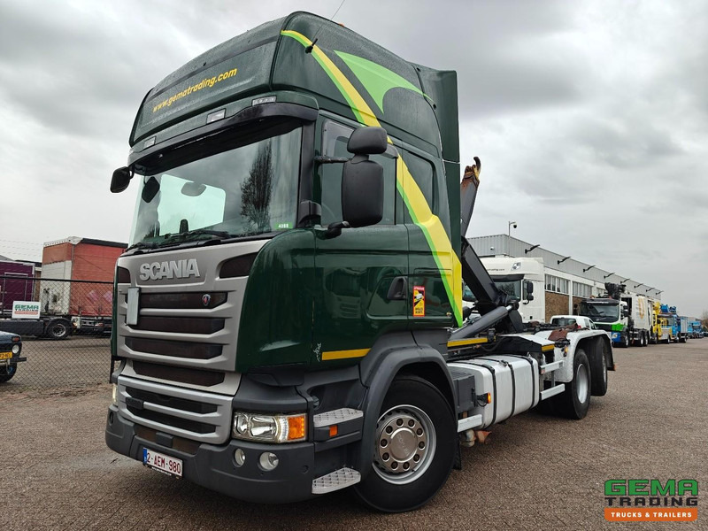 Scania R450 6x2/4 Topline Euro6A - Retarder - HaakarmSysteem Marrel 26T - Standairco - LiftAs - Vangmuil - Dubbele Tanks - Multibasculante camión: foto 1 Scania R450 6x2/4 Topline Euro6A - Retarder - HaakarmSysteem Marrel 26T - Standairco - LiftAs - Vangmuil - Dubbele Tanks - Multibasculante camión: foto 1